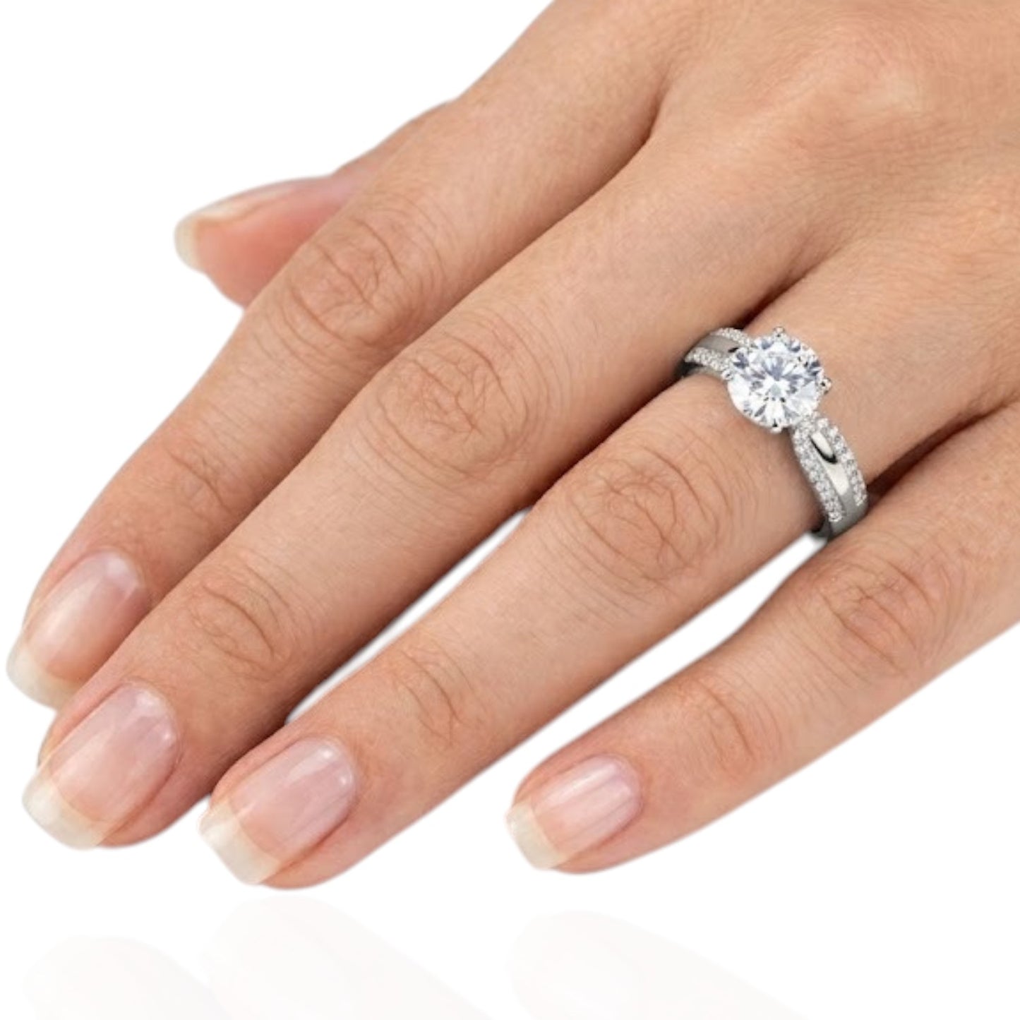 Sterling Silver Ring CZ Stone RCZ8117