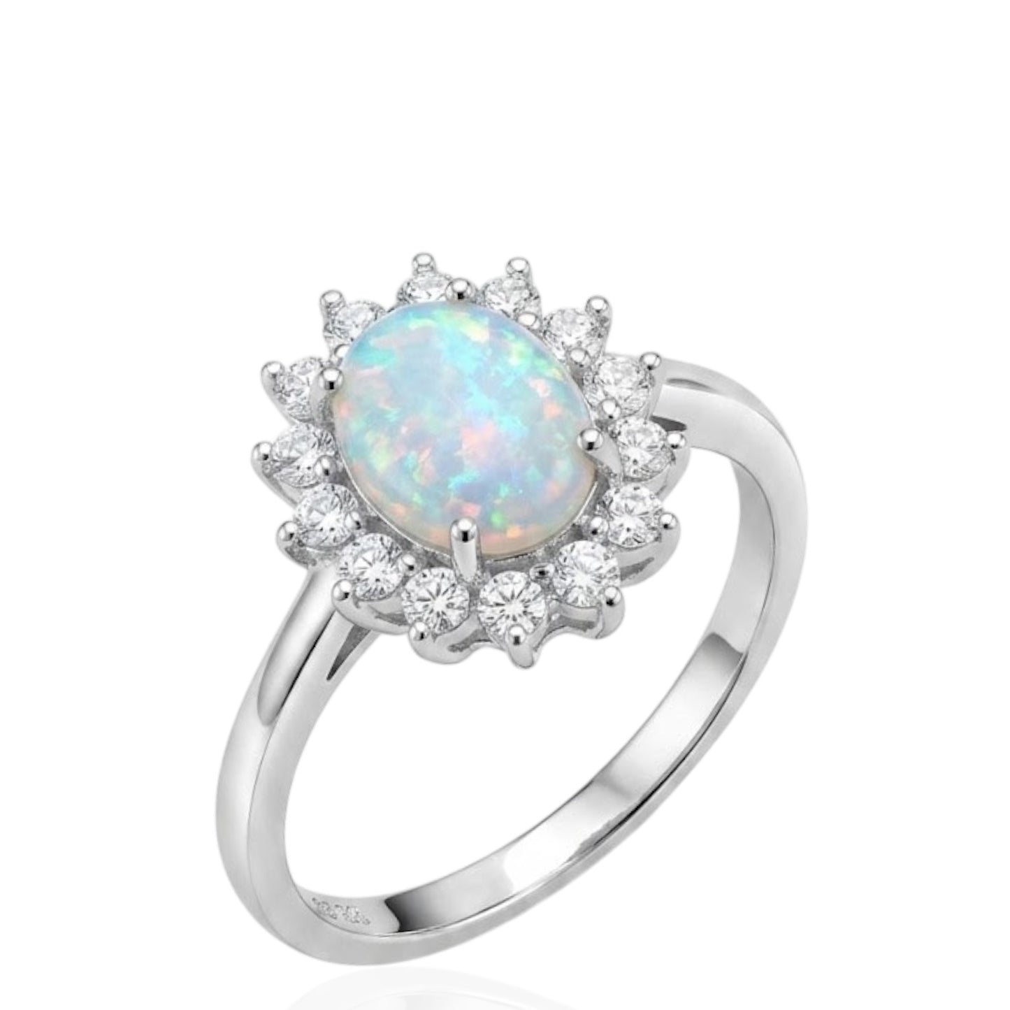 Sterling Silver Ring CZ Stone RCZ215
