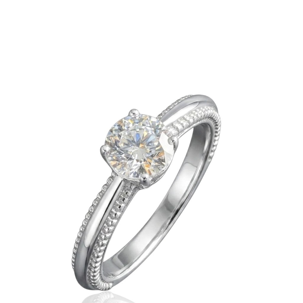 Sterling Silver Ring CZ Stone RCZ6101