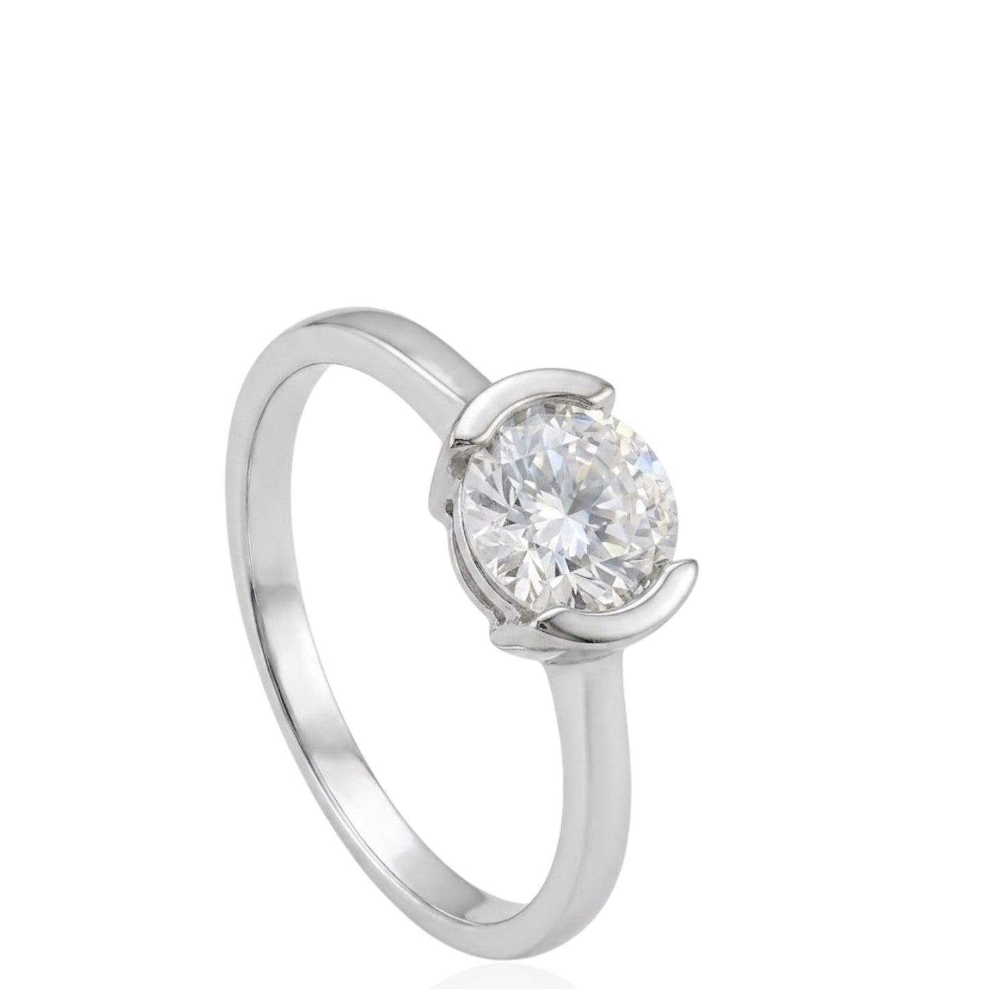 Sterling Silver Ring CZ Stone RCZD502