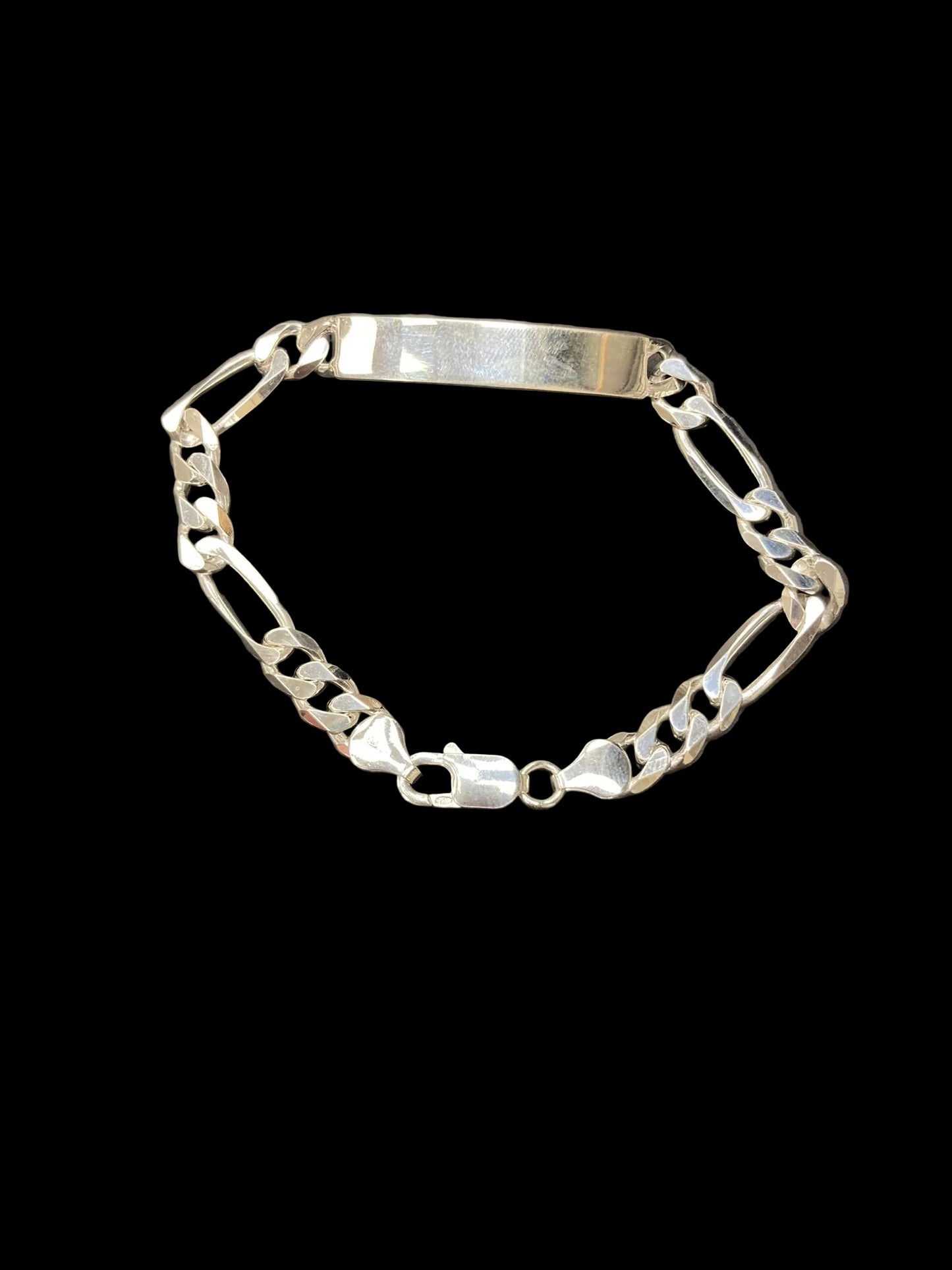 Sterling Silver 8.5" ID Bracelet 7.5x38 mm ID003
