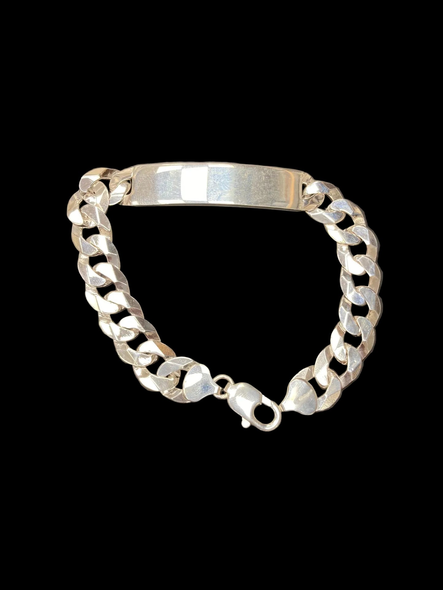 Sterling Silver 8.5" ID Bracelet 10x42 mm ID004