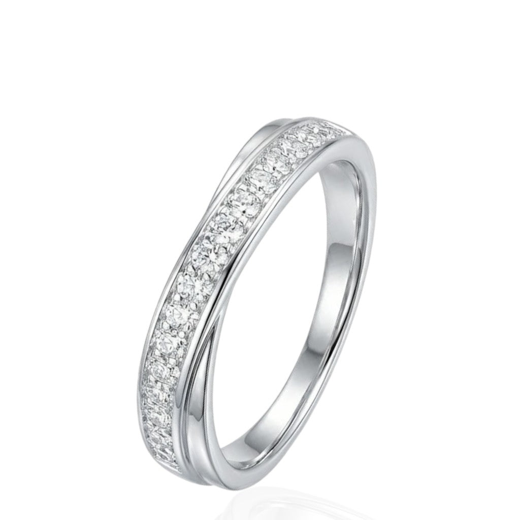 Sterling Silver Ring CZ Stone RCZ4006