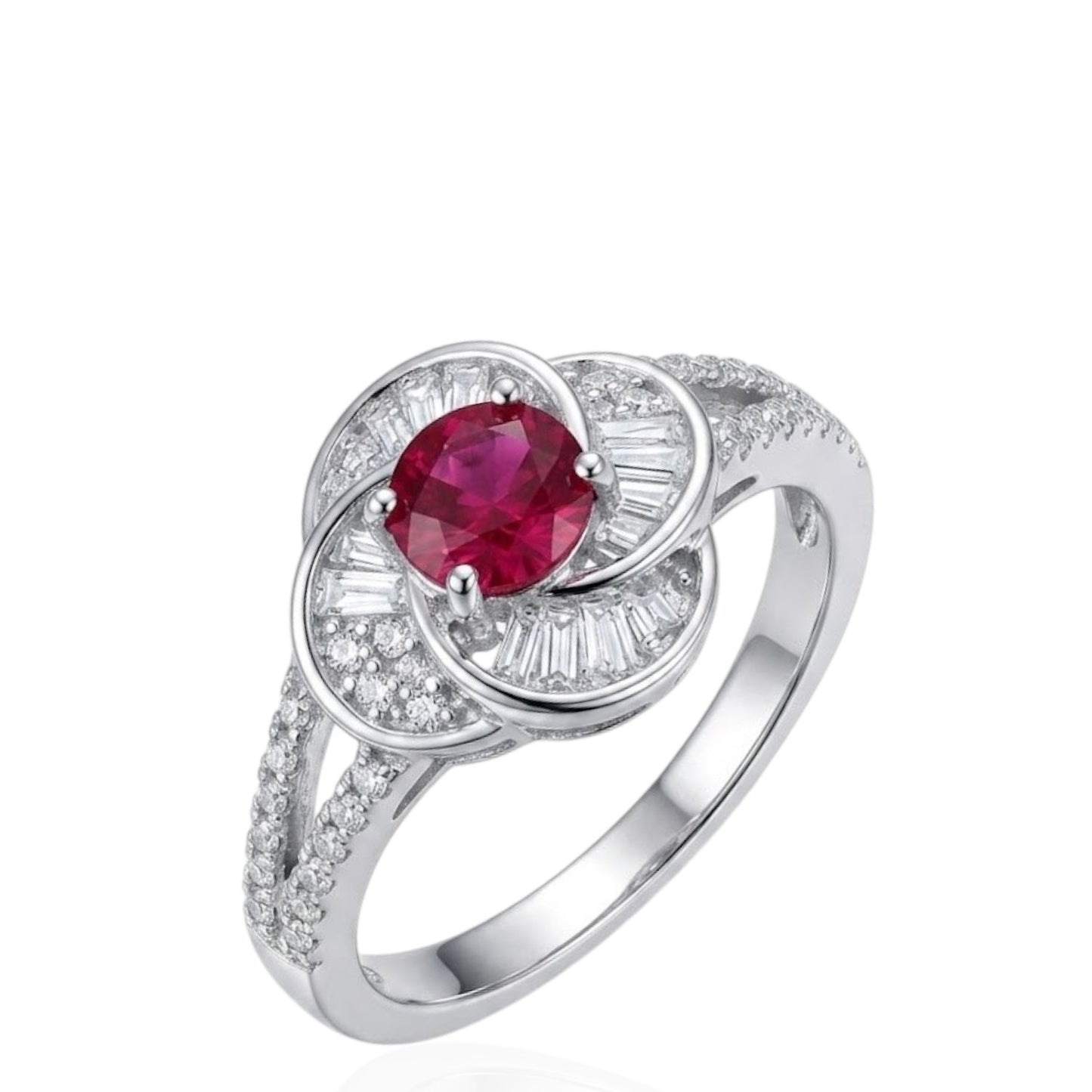 Sterling Silver Ring CZ Stone RCZ10077