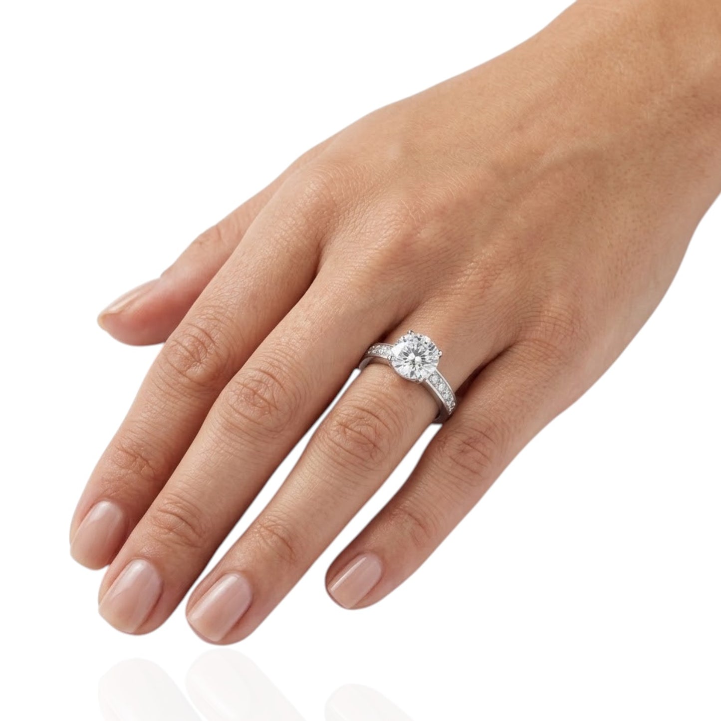 Sterling Silver Ring CZ Stone RCZ8125