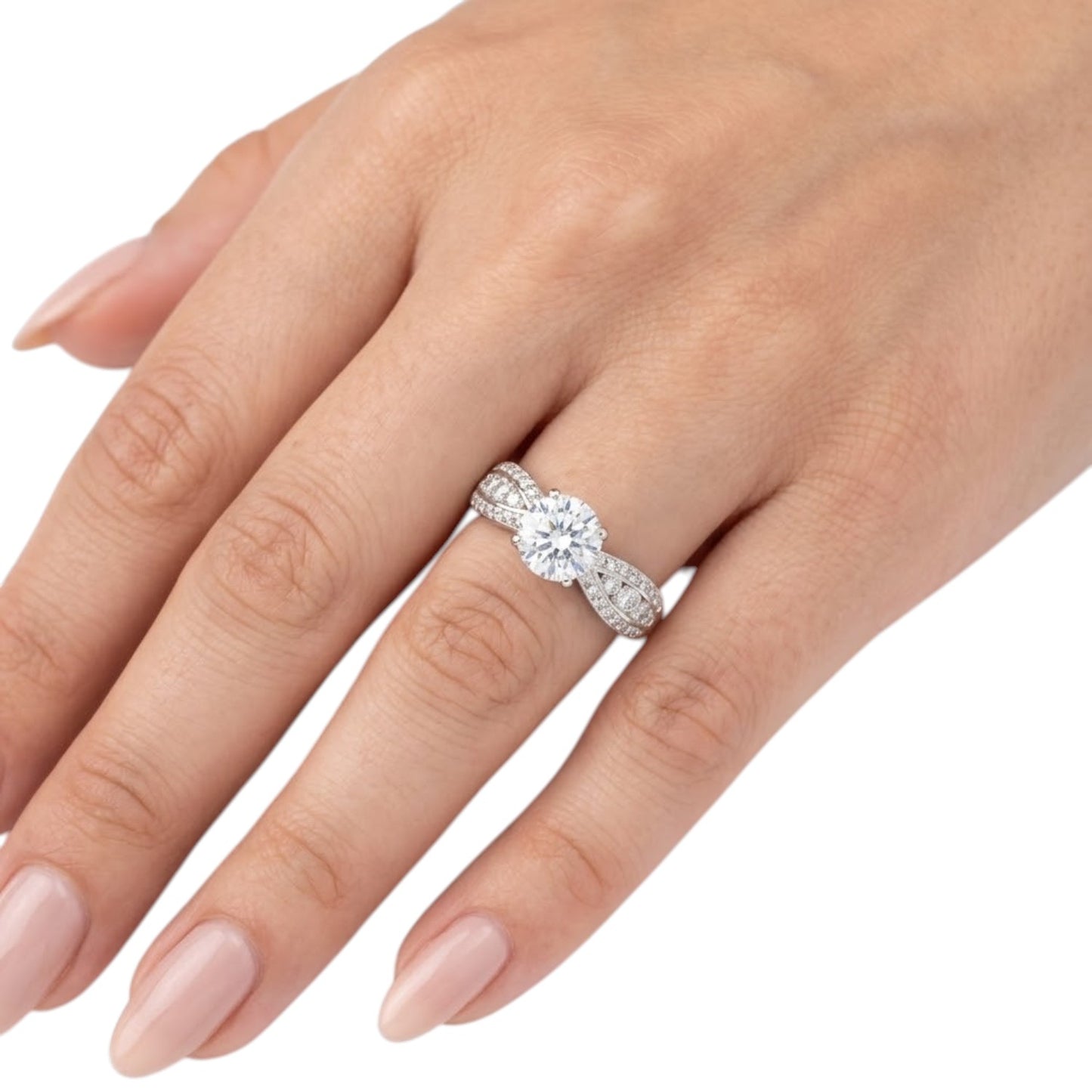 Sterling Silver Ring CZ Stone RCZ8145