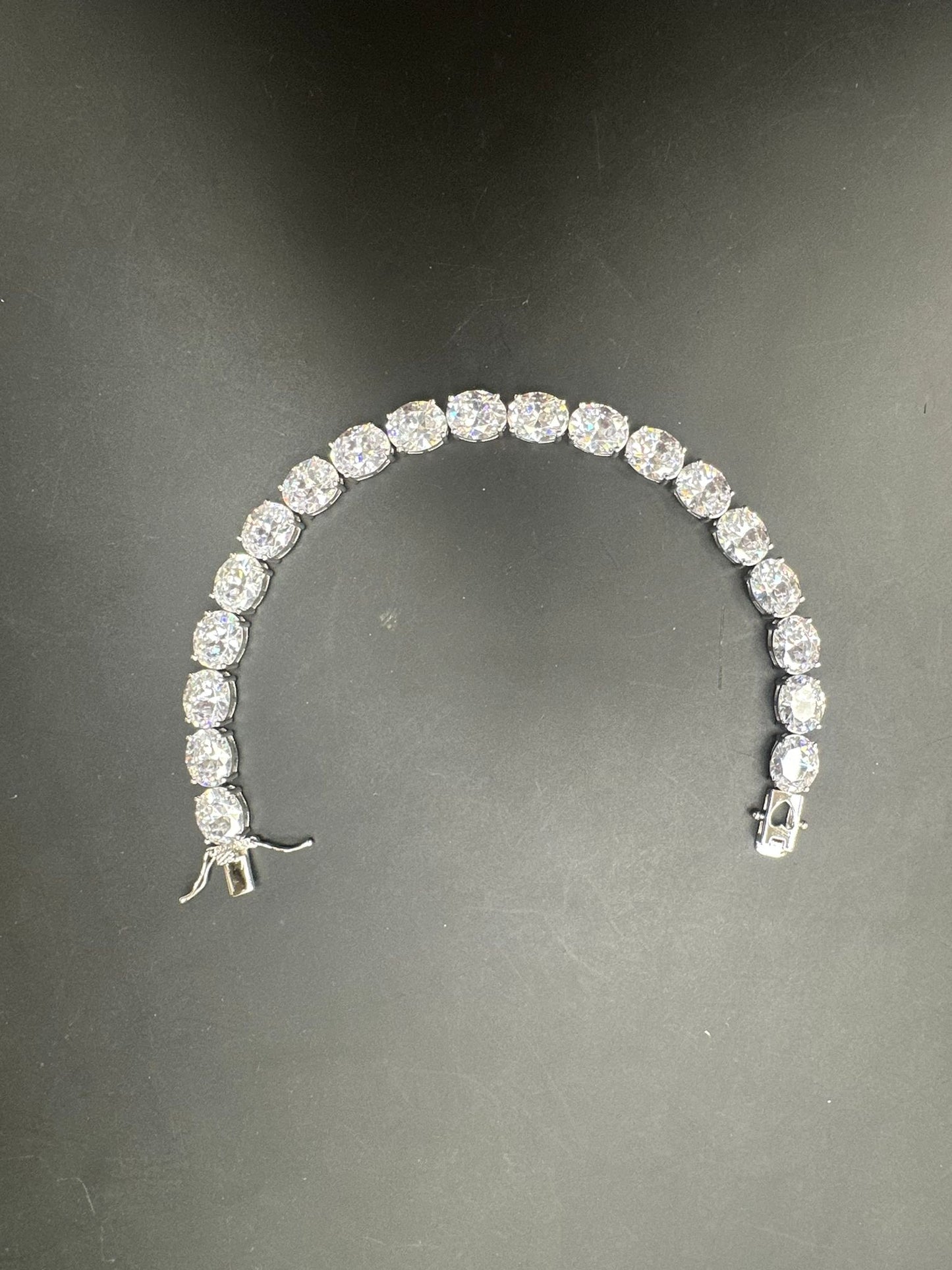 Sterling Silver Tennis Bracelet 8 mm CZ Stone 8.5" BCZ33014