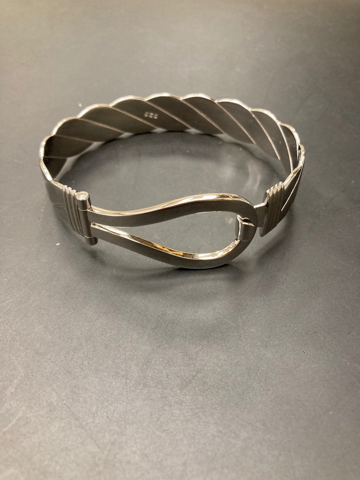 Sterling Silver Bangle Plain BNG3302