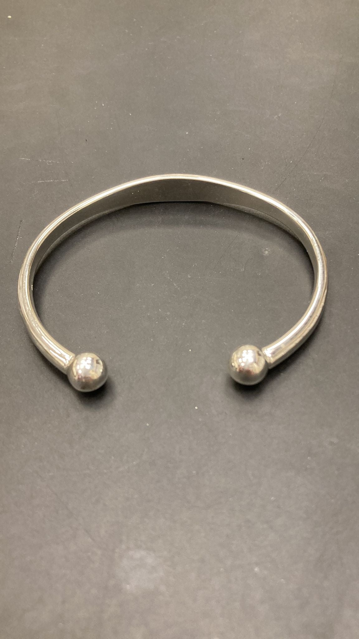 Sterling Silver Torque ID Bangle BP10192