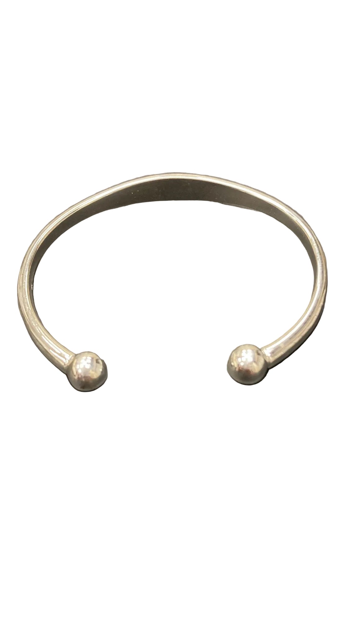Sterling Silver Torque ID Bangle