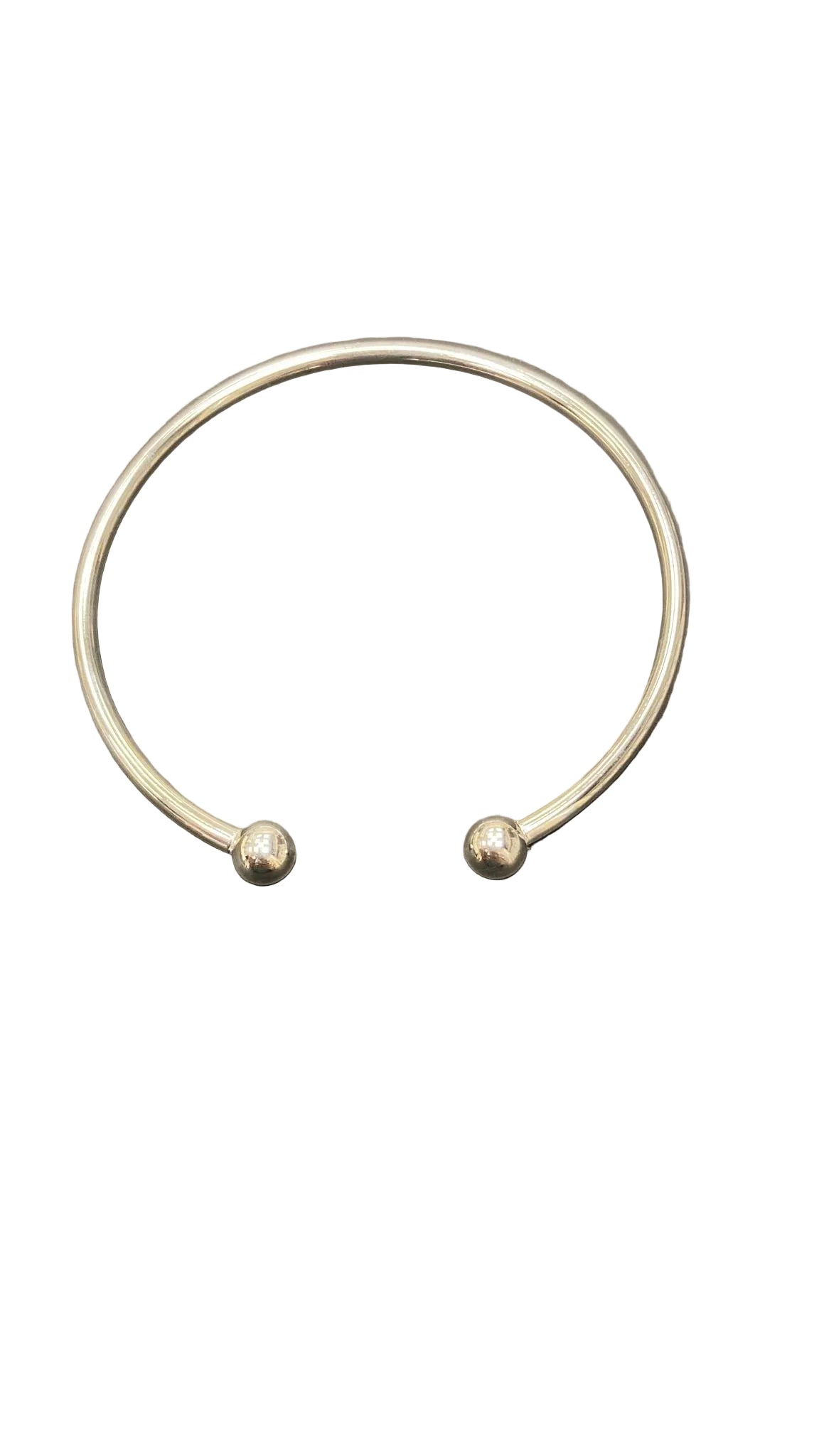 Sterling Silver Round Torque Bangle