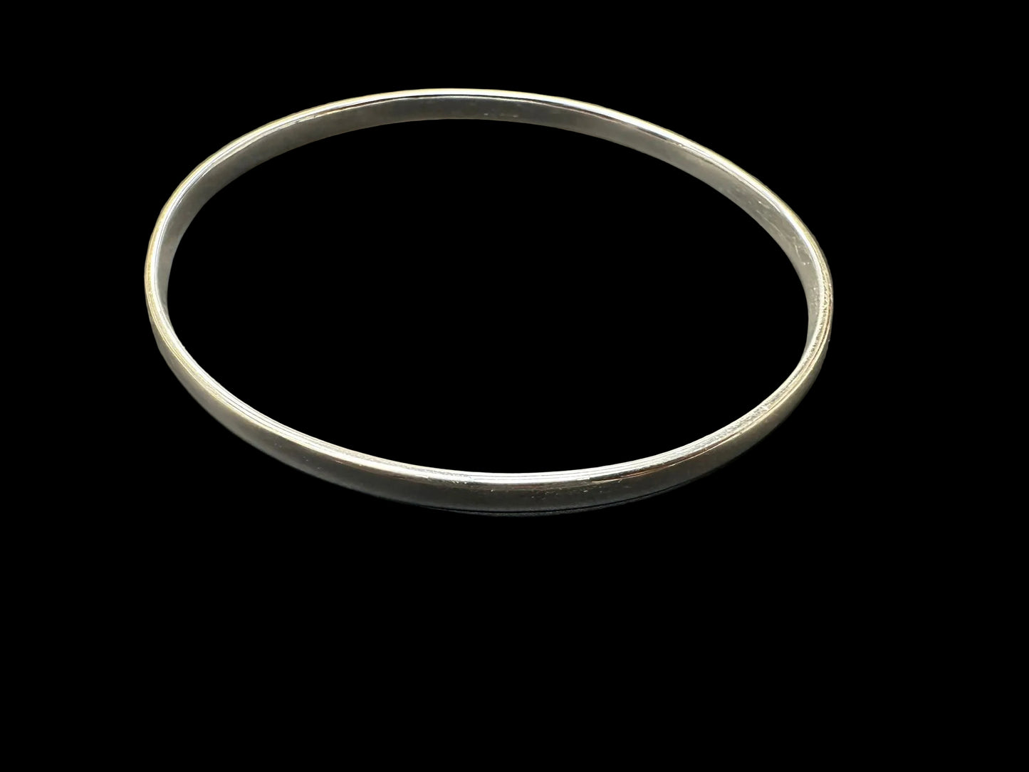 Sterling Silver Round Bangle BP10222