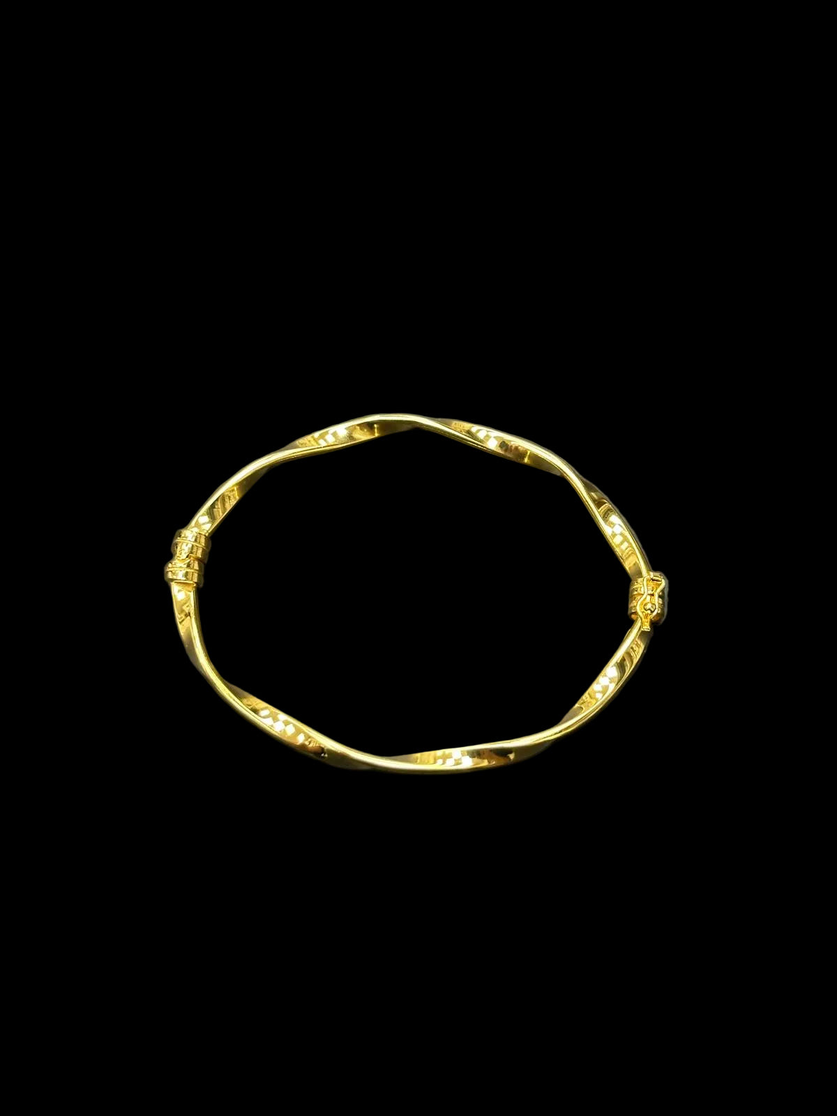 Sterling Silver Twist Bangle BP10279