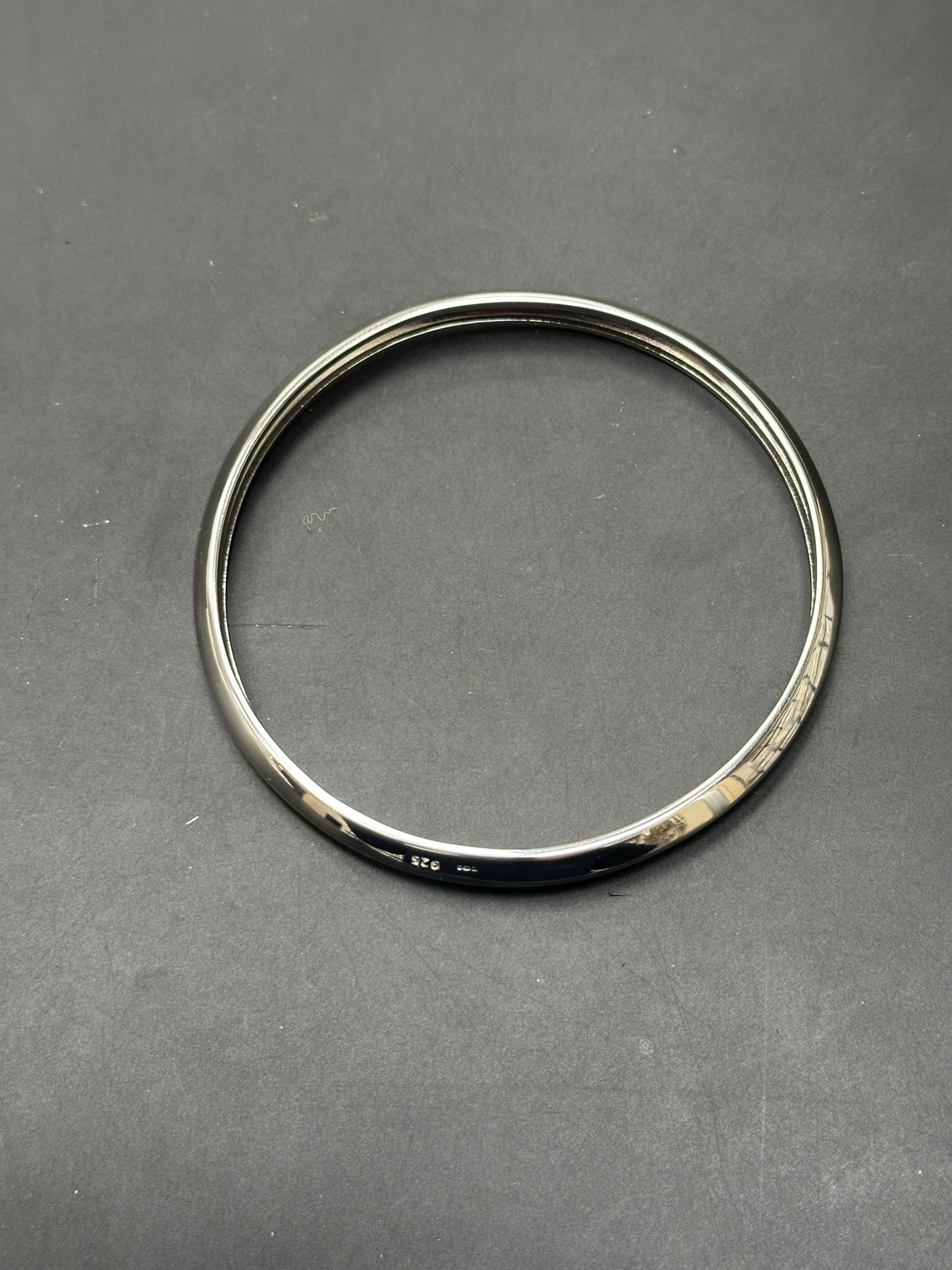Sterling Silver Knife Edge Bangle BPL10120