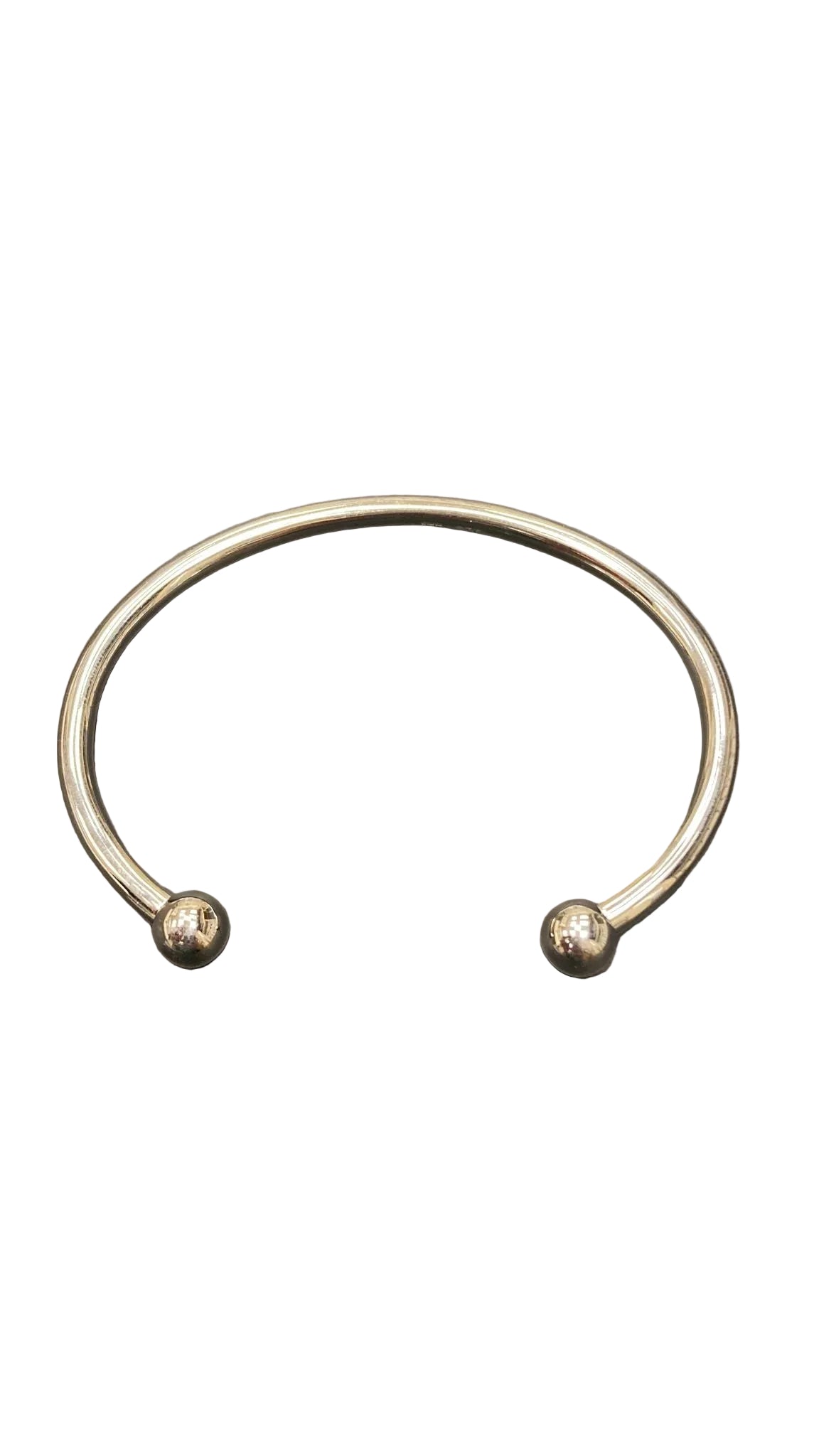 Sterling Silver Oval Torque Bangle – Silver Plated