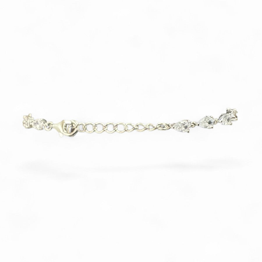 Sterling Silver 7.5" Bracelet CZ Stone BRCZ10088
