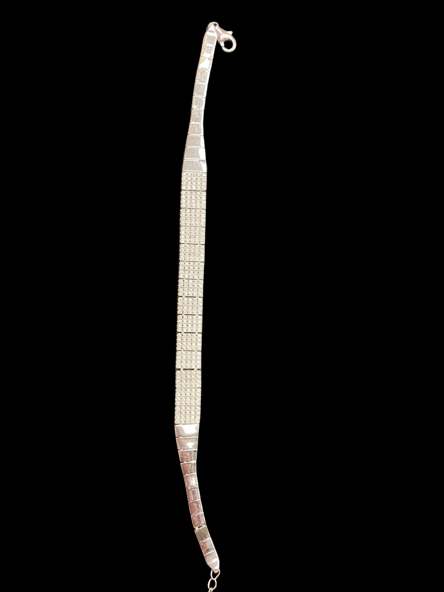 Sterling Silver 8.5" Bracelet CZ Stone BRCZ3304