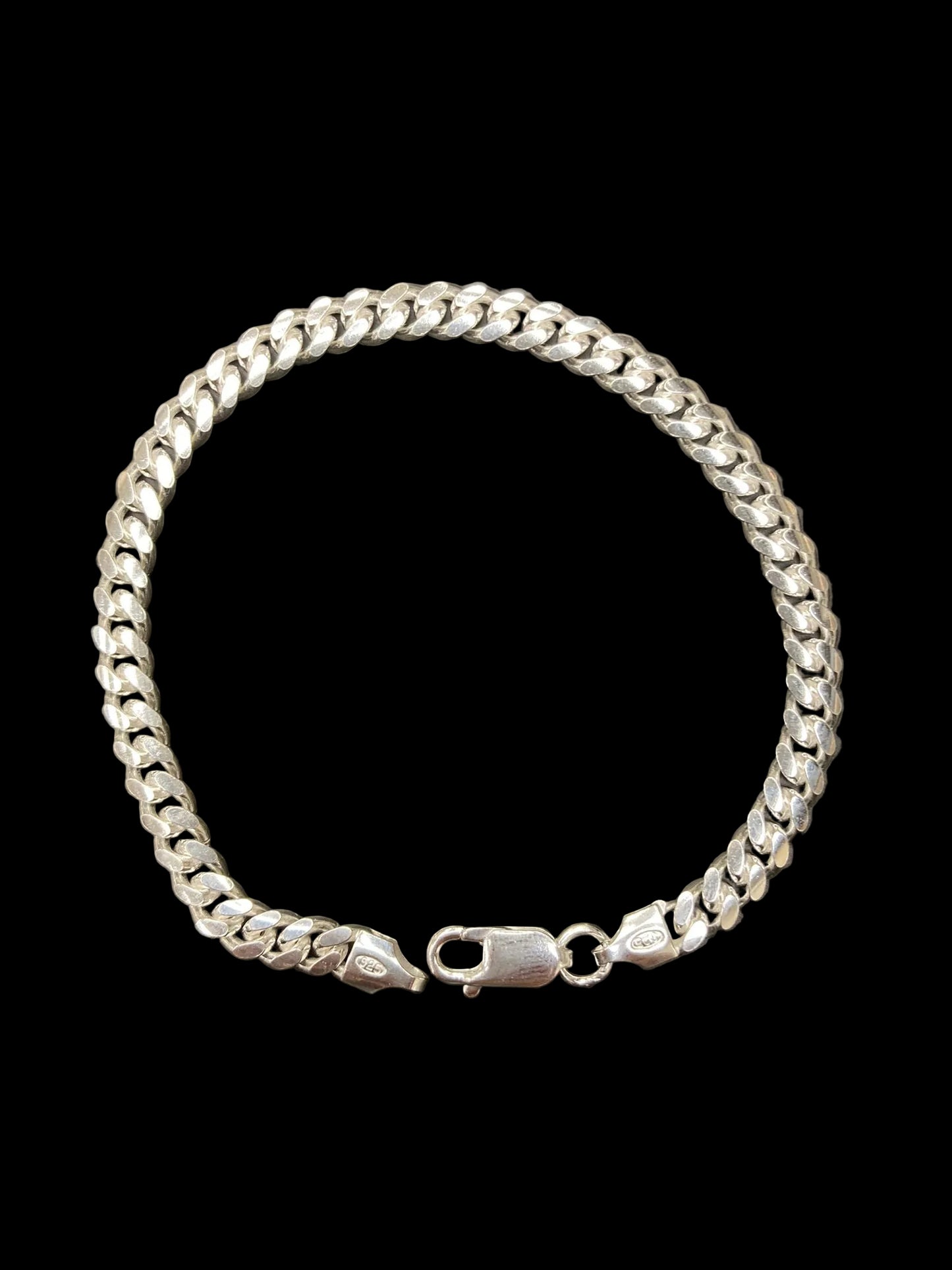 Sterling Silver 8" Cuban Bracelet BCZ3305