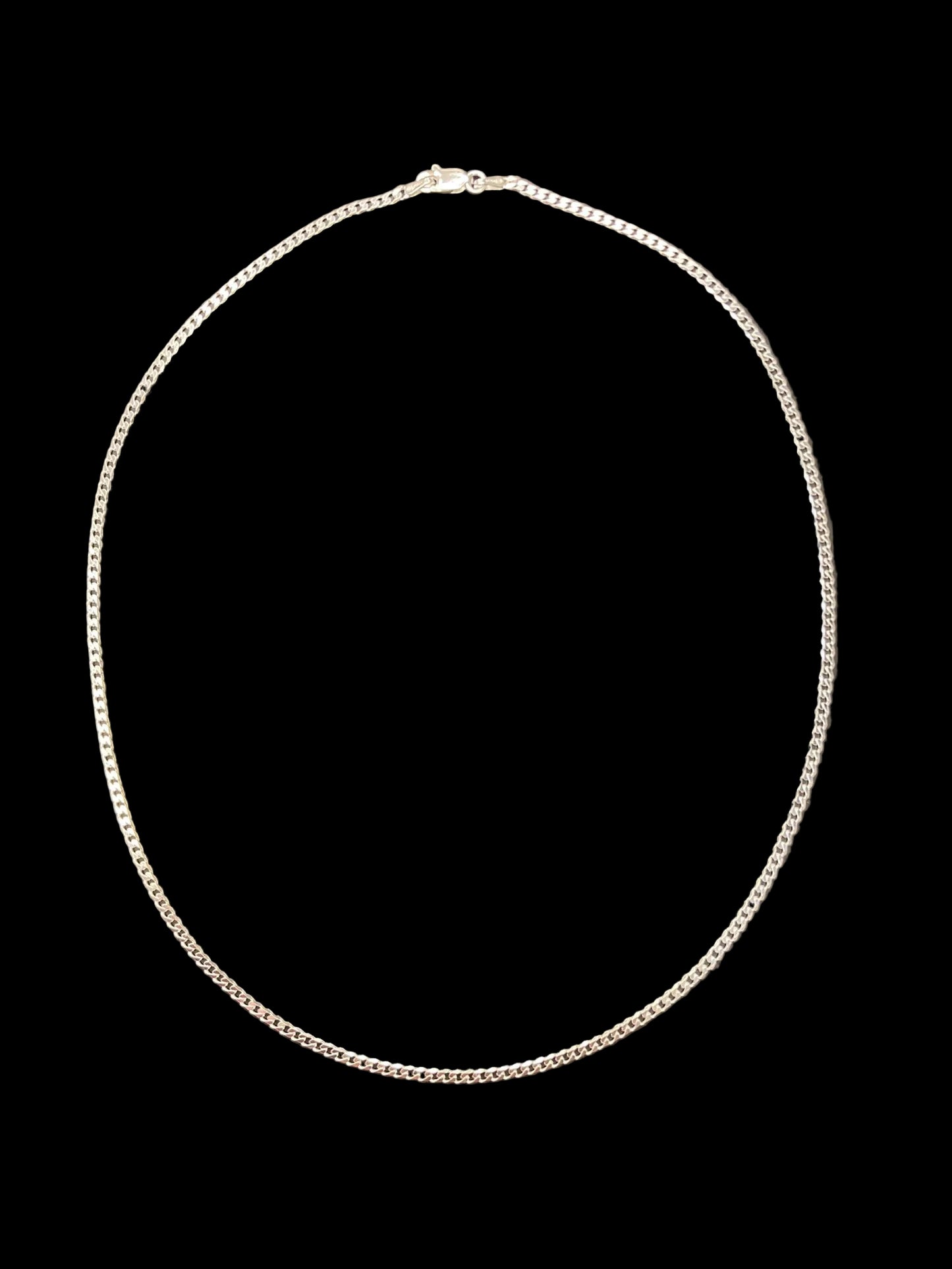 Sterling Silver 1.8 MM Flat Curb Chain CHN3305