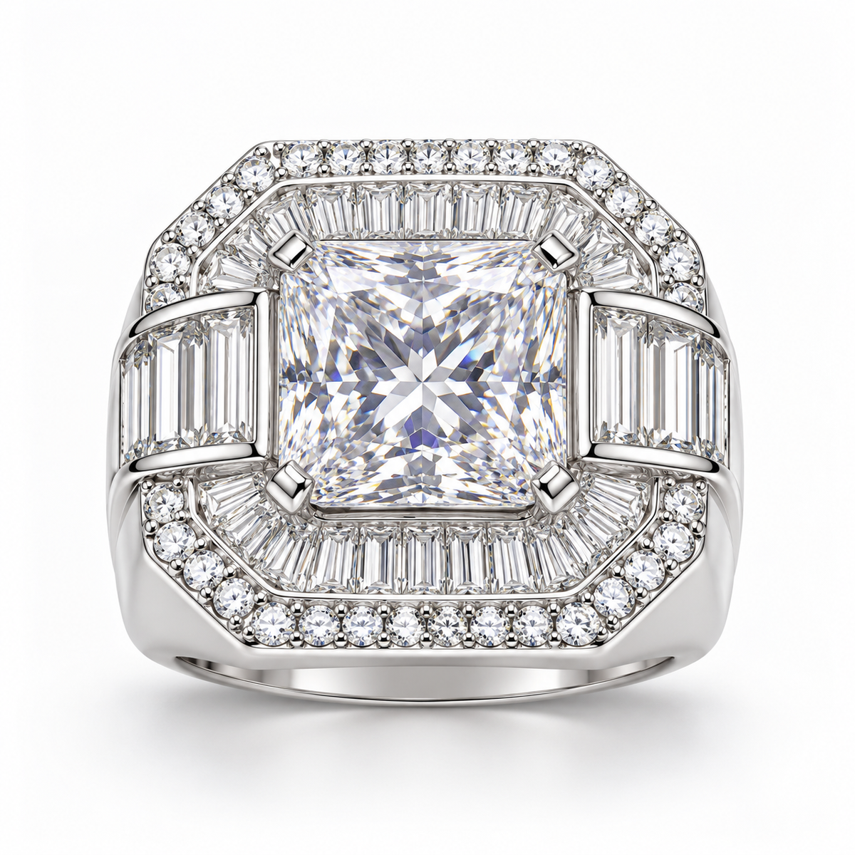 Sterling Silver Ring CZ Stone