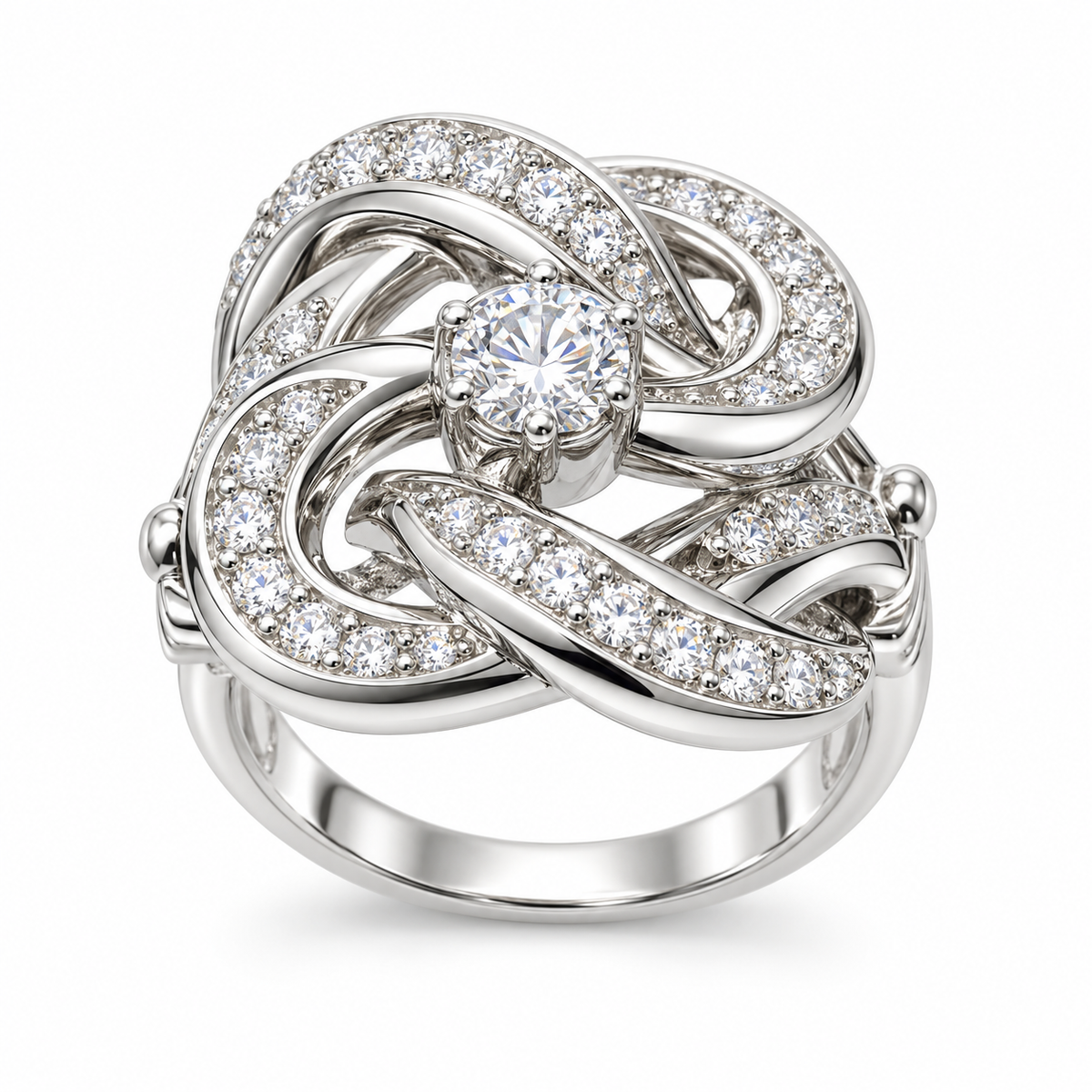 Sterling Silver Ring CZ Stone