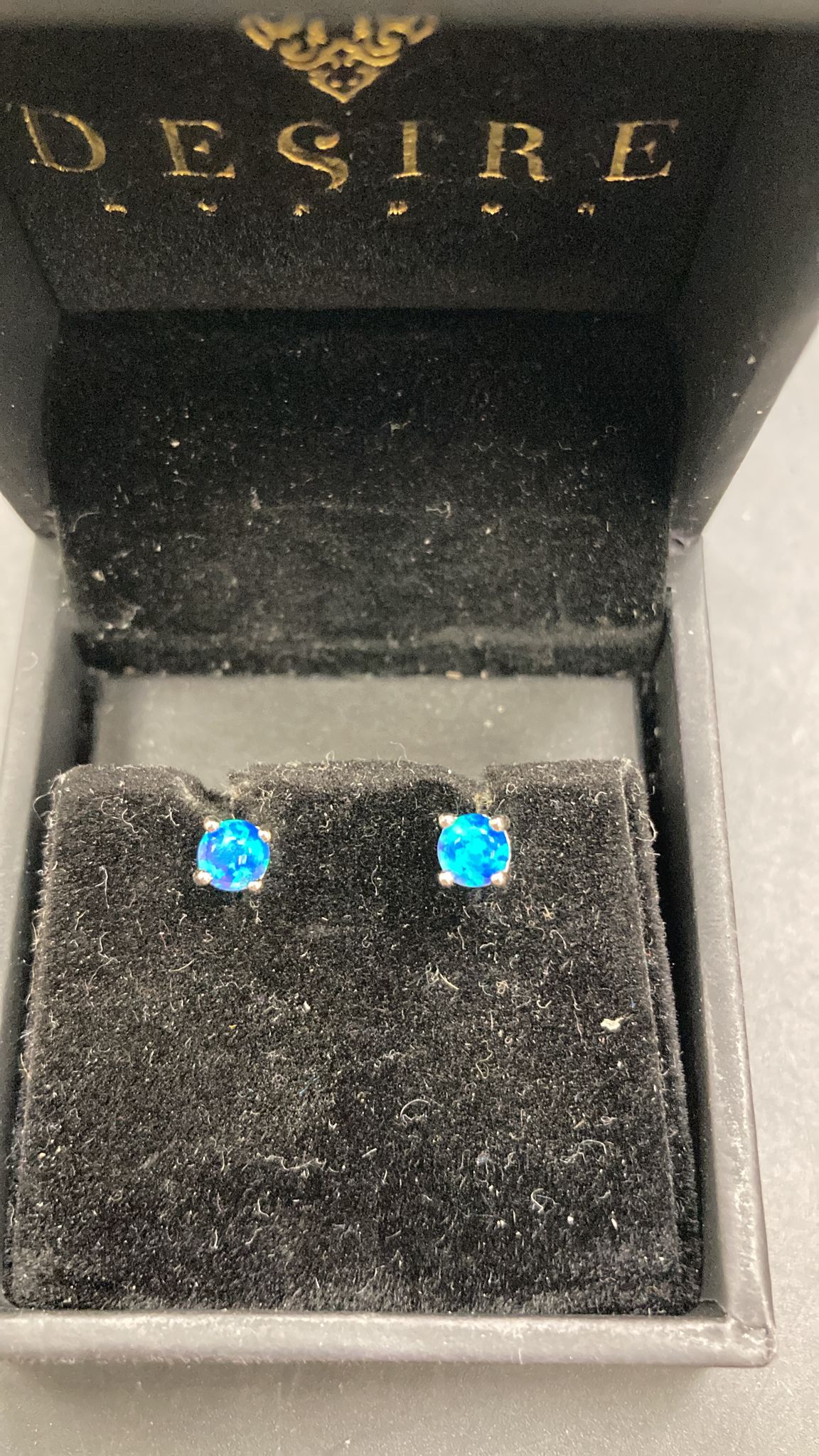 Sterling Silver 4 mm Colorful CZ Stud Earring ECZ013C