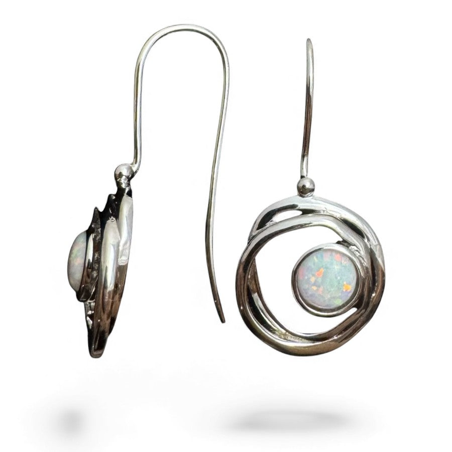 Sterling Silver Earring Opal Stone ECZ0640201