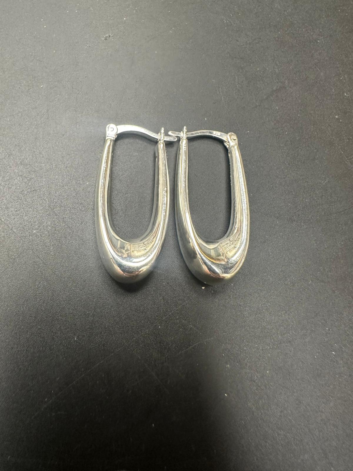 Sterling Silver Plain Earring ECZ100102