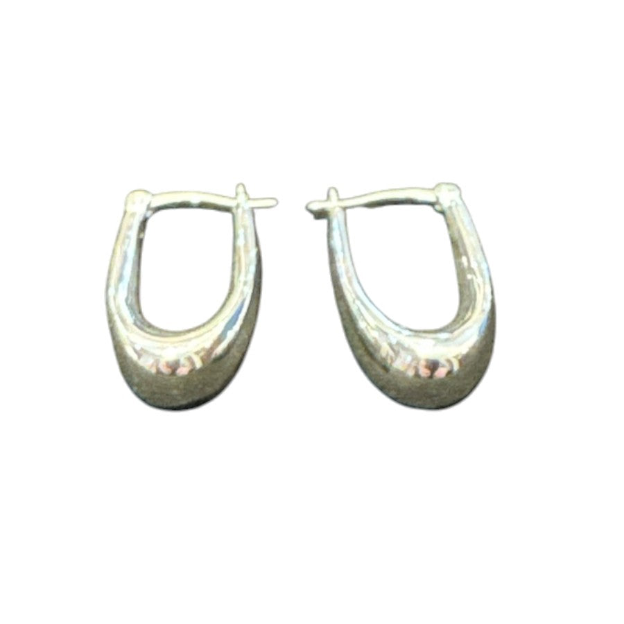 Sterling Silver Plain Earring ECZ100102