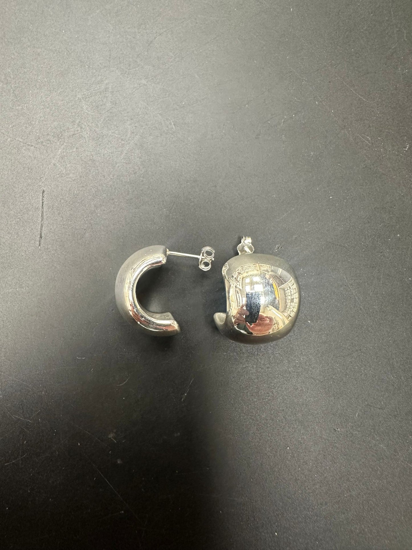 Sterling Silver Plain Earring ECZ100103