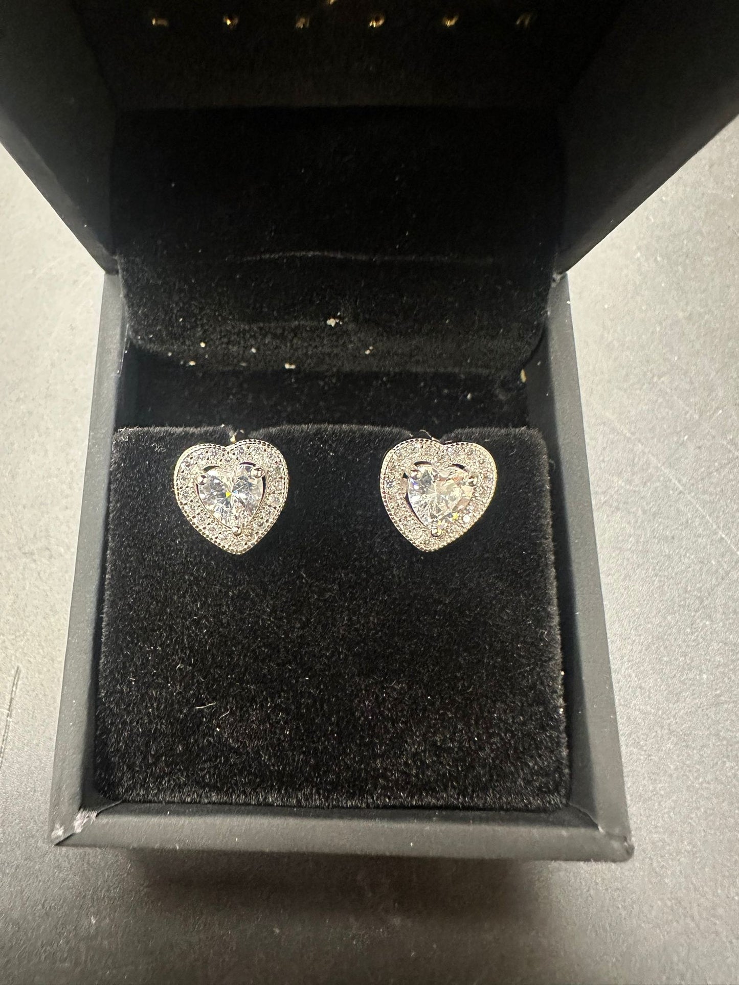 Sterling Silver Stud Earring CZ Stone ECZ10017L