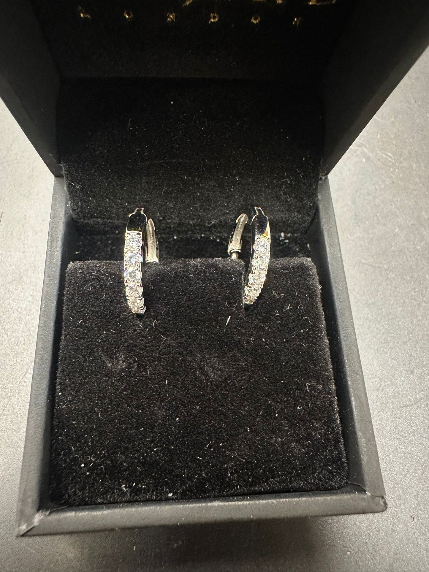 Sterling Silver Round Earring CZ Stone ECZ10028