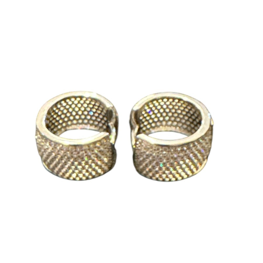 Sterling Silver Round Earring CZ Stone ECZ10032