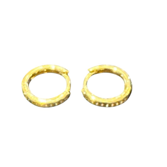 Sterling Silver Round Earring CZ Stone ECZ119L