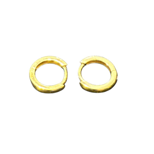 Sterling Silver Round Earring Plain ECZ119P