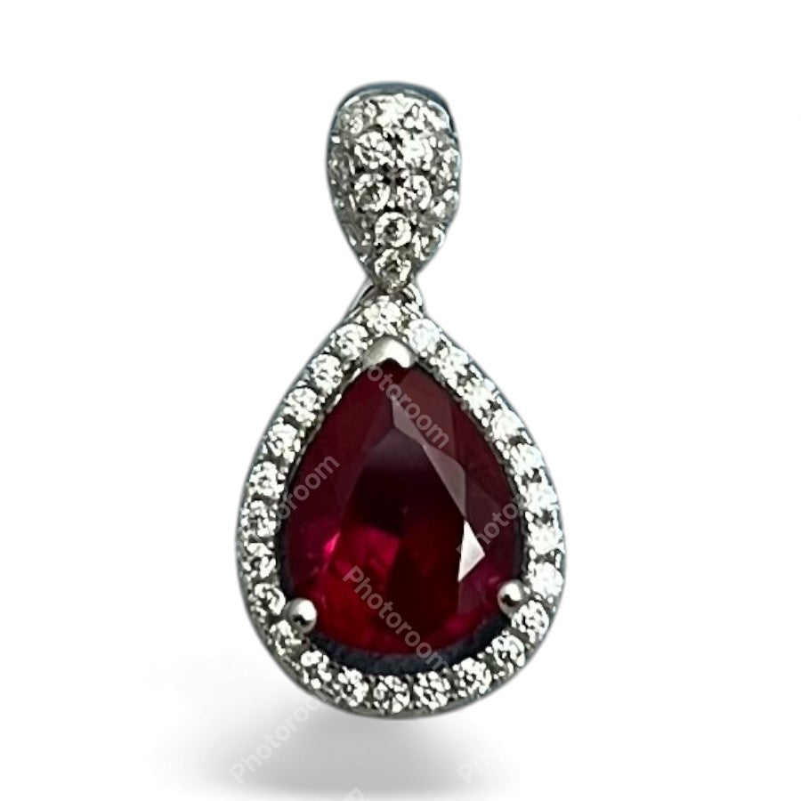 Sterling Silver Stud Earring CZ Stone ECZ195