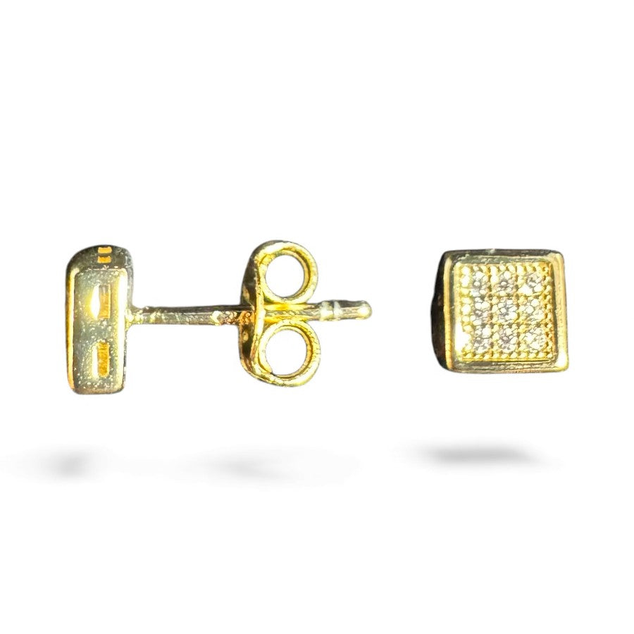 Sterling Silver Stud Earring CZ Stone ECZ267