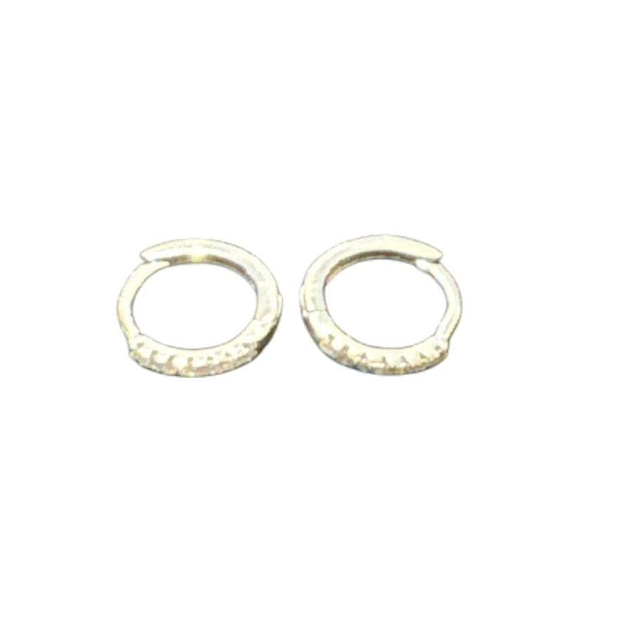 Sterling Silver Round Earring CZ Stone ECZ3000