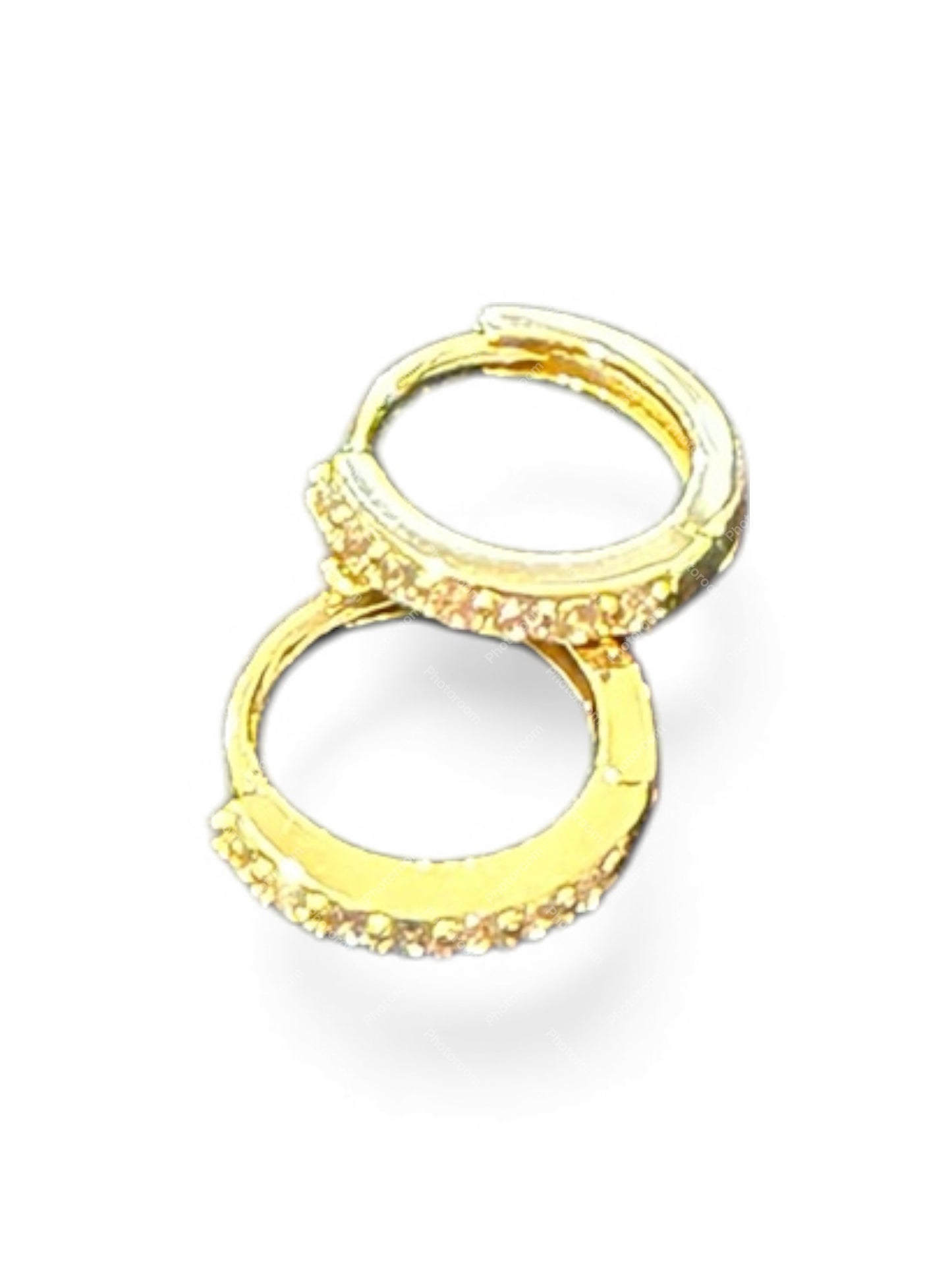 Sterling Silver Round Earring CZ Stone ECZ3000L