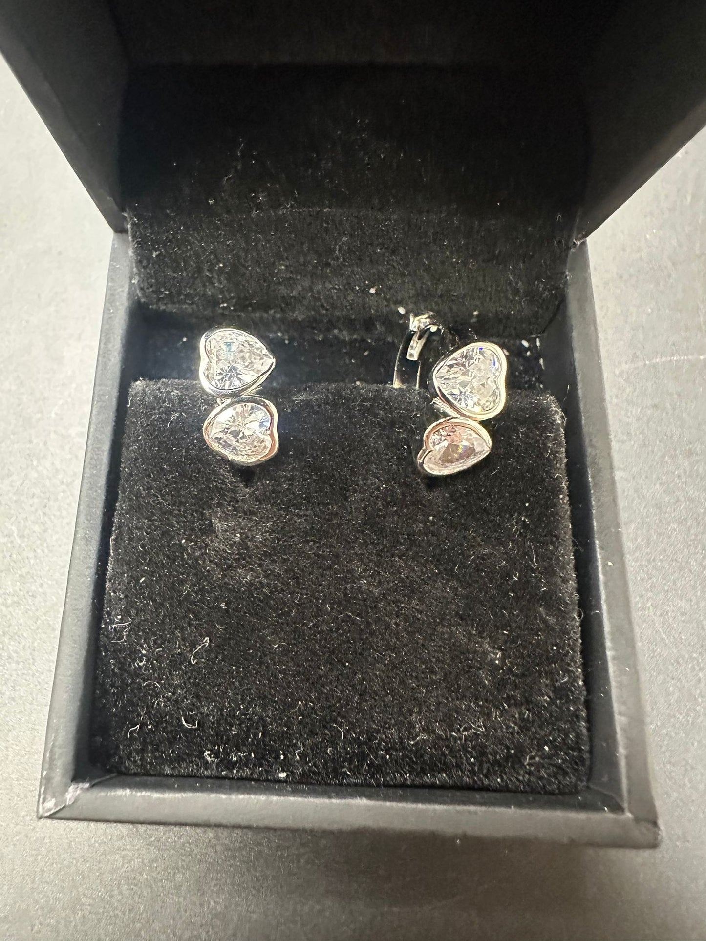 Sterling Silver Round Earring CZ Stone ECZ3024