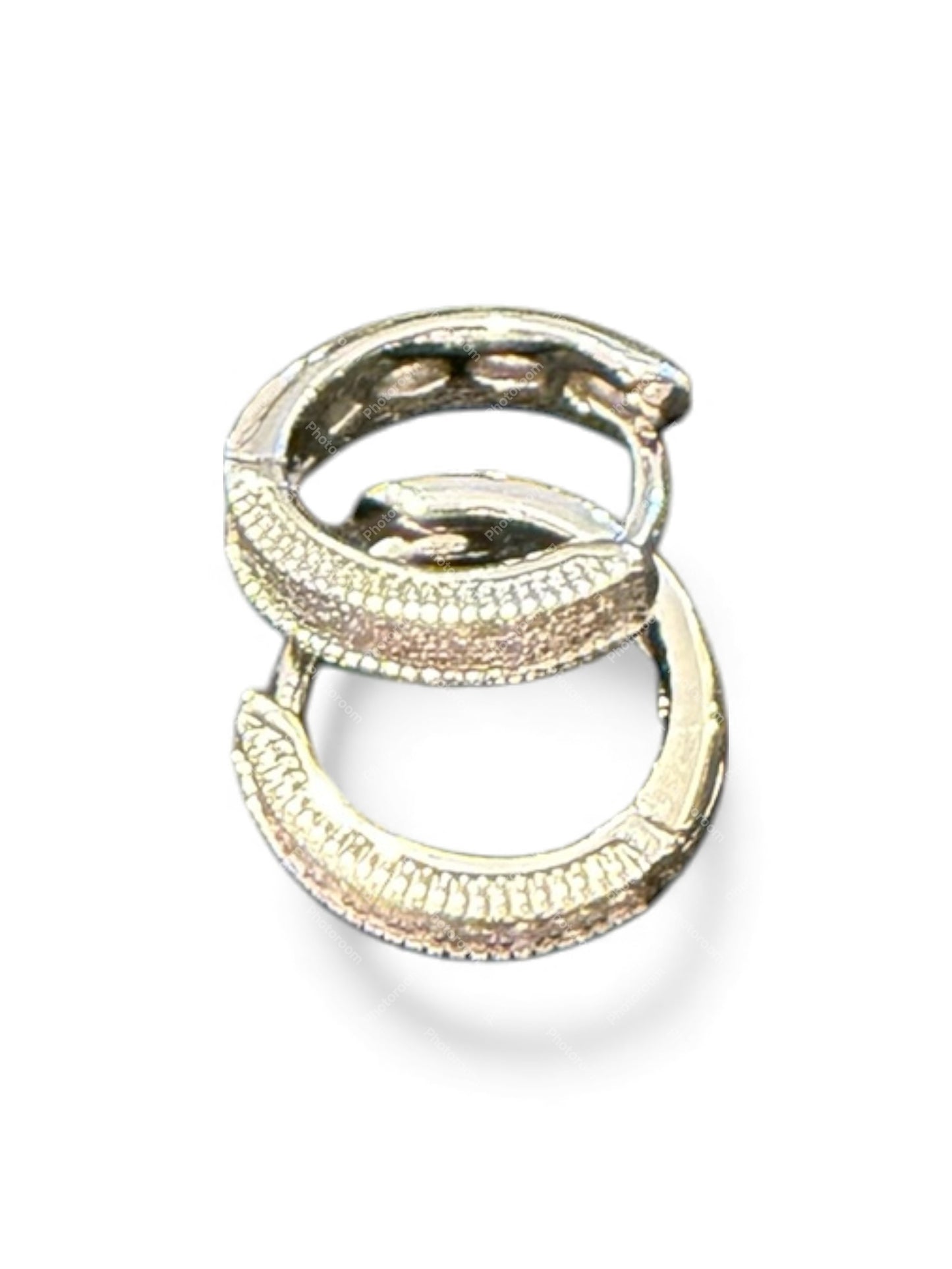 Sterling Silver Round Earring CZ Stone ECZ3591