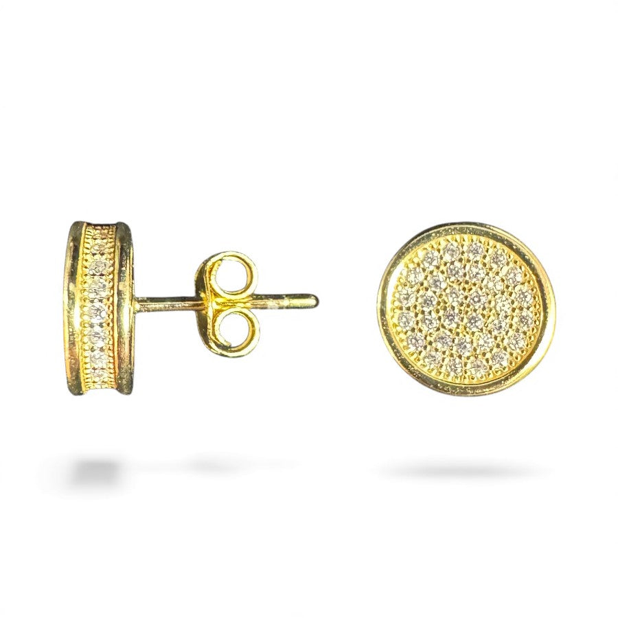 Sterling Silver Stud Earring CZ Stone ECZ368