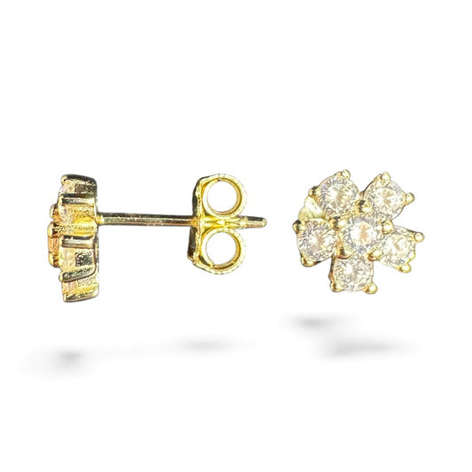 Sterling Silver Stud Earring CZ Stone ECZ3719