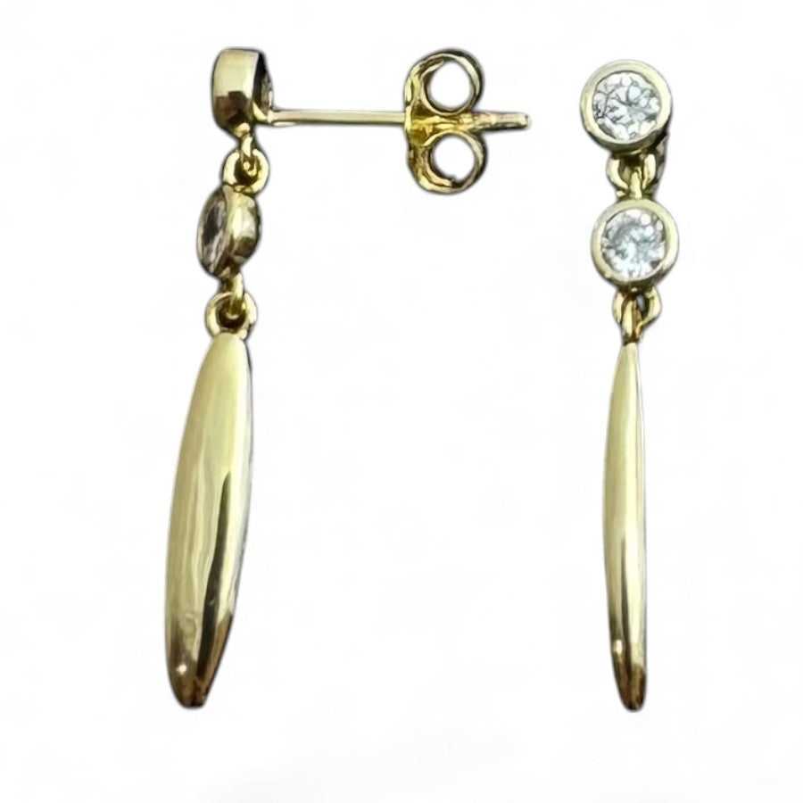 Sterling Silver Stud Earring CZ Stone ECZ3902