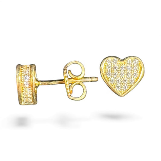Sterling Silver Stud Earring CZ Stone ECZ392