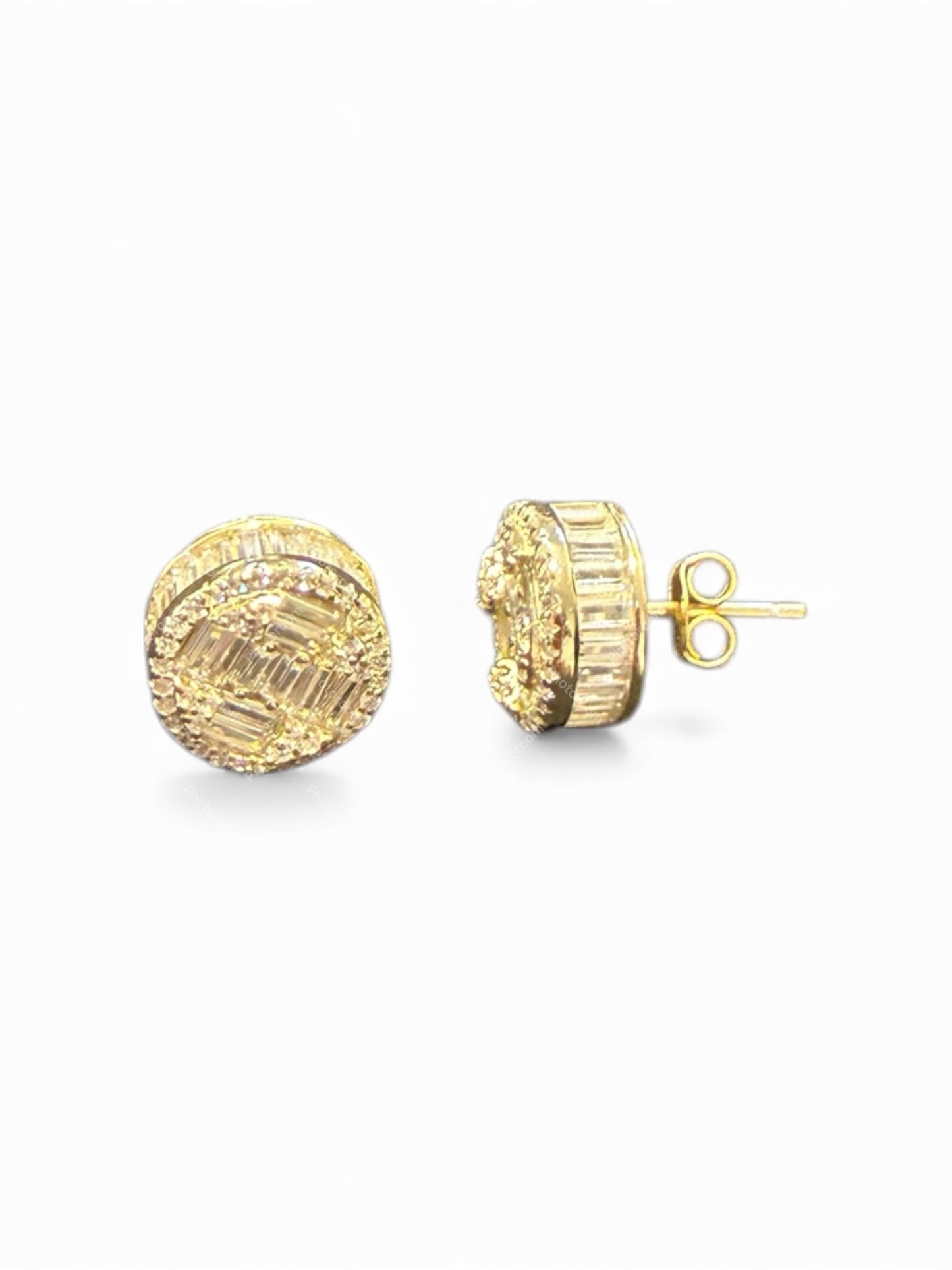 Sterling Silver Stud Earring CZ Stone ECZ4502N