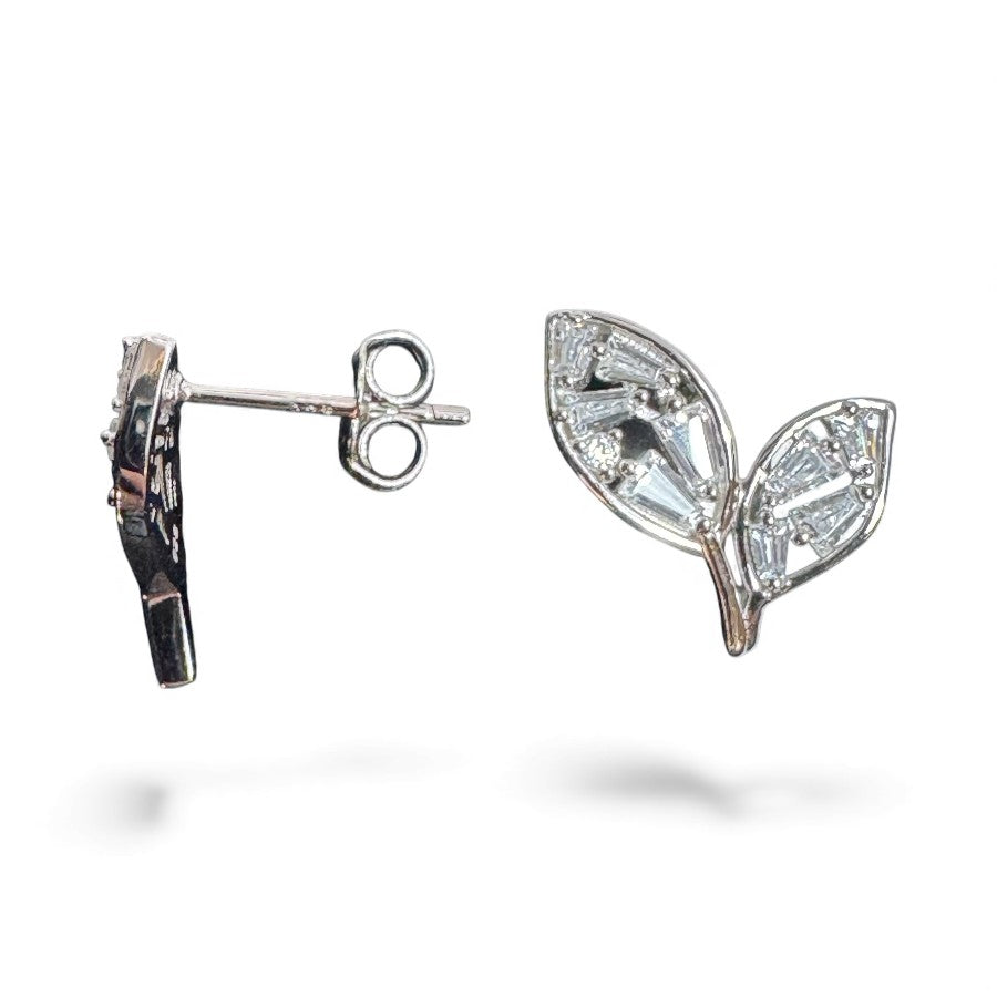 Sterling Silver Stud Earring CZ Stone ECZ6102