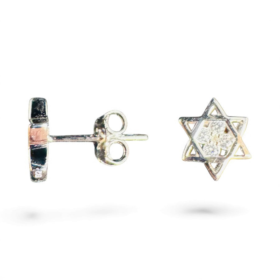 Sterling Silver Stud Earring CZ Stone ECZ6105Y