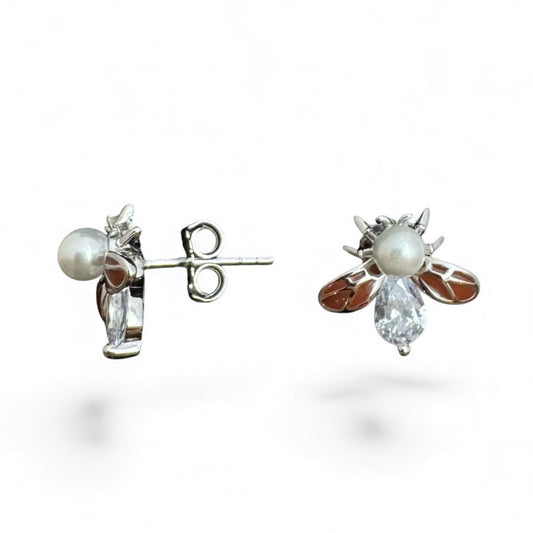 Sterling Silver Stud Earring CZ Stone ECZ6107