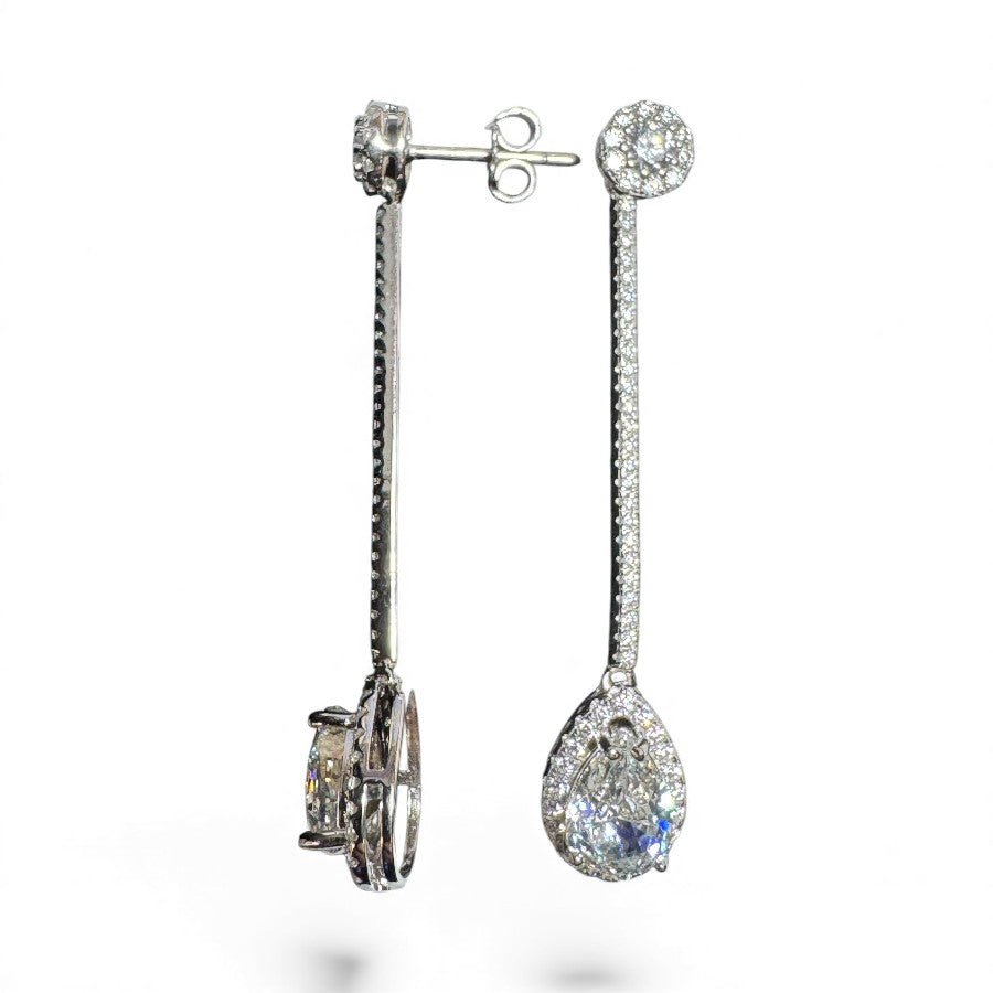 Sterling Silver Earring CZ Stone ECZ800